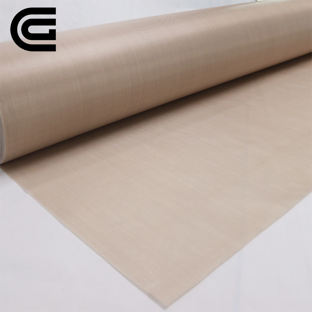 High Temperature Resistance Brown PTFE Coated Glass Fiber Fabric Breathable Fabric