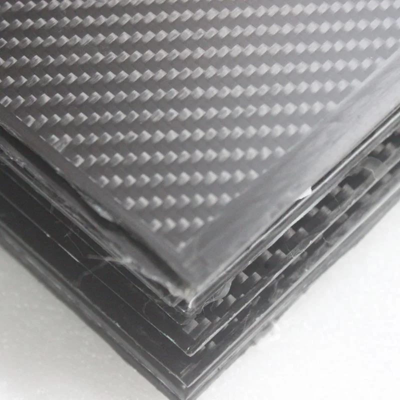 3K Plain Weave and Glossy Finish Carbon Fiber Sheet