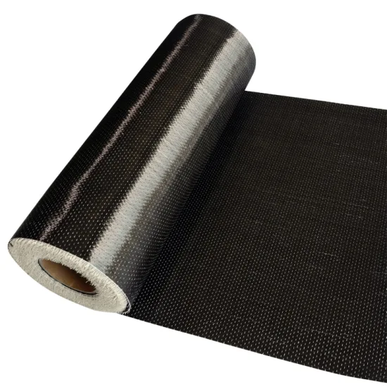 Tissu unidirectionnel en fibre de carbone 12K 200GSM 300GSM 400GSM 600GSM