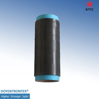 Fibre UHMWPE Tyz Yarn pour corde de remorquage-1600d Hmpe noir